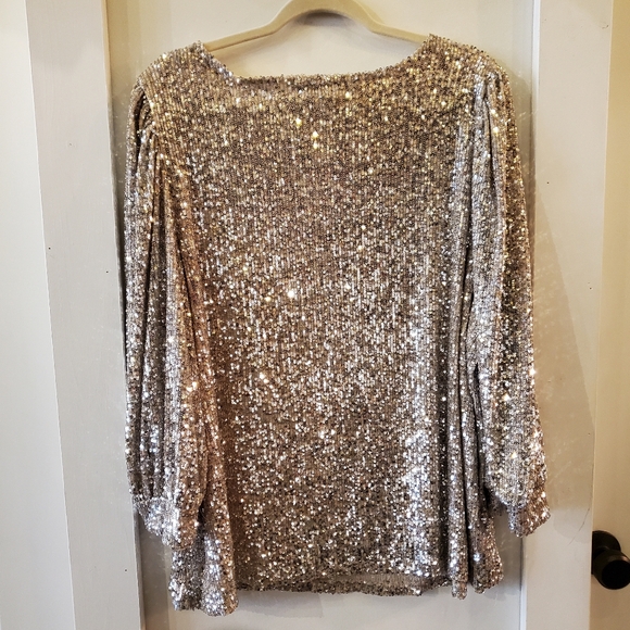 Cable & Gauge sequined top size 3X - Picture 4 of 6